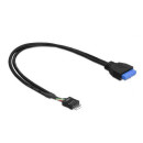 Kab USB3.0 Inter.pin female-USB2.0 pin male 83095 Delock