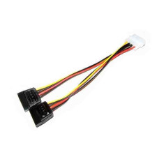 Kolink molex - 2db SATA tápátalakító 90° /KKTSATAL2P/