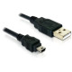 Delock USB2.0 A-B 1,8m mini 5pin 82252