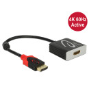 Delock Adapter Displayport 1.2-dugós csatlakozó  HDMI-csatlakozóhüvely 4K 60 Hz aktív 62734