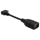 DELOCK Átalakító USB micro-B male to USB 2.0-A female OTG, 90 fokos