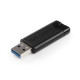 Verbatim USB DRIVE 3.0 256GB PINSTRIPE BLACK 49320