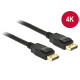 DELOCK kábel Displayport 1.2 male/male összekötő 4K, 3m, fekete 83807