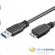 Goobay USB 3.0 kábel A- micro B 1,8m fekete (95026) 95026