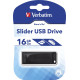 Verbatim Store N Go USB 2.0 Drive Slider 16GB black 98696