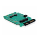 Delock SATA 22pin ->, Micro SATA M/F konverter 2,5