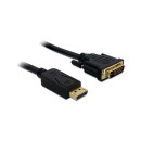 Delock Displayport &lt,-&gt,  DVI-D M/M video jelkábel 3m