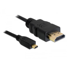 Delock HDMI 1.4 &lt,-&gt,  HDMI micro D M/M video jelkábel 1m