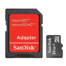 SANDISK 32GB microSD + Adapter