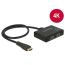 DELOCK Splitter HDMI 1x HDMI in 2x HDMI out 4K, 60cm kábellel 87700