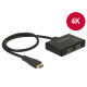 DELOCK Splitter HDMI 1x HDMI in 2x HDMI out 4K, 60cm kábellel 87700