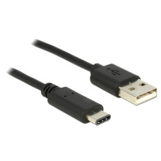 DELOCK kábel USB 2.0 Type-A male to USB 2.0 Type-C male, 0.5m 83326