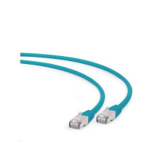 Gembird FTP LSZH kat.6A RJ45 patch kábel, 1m, green PP6A-LSZHCU-G-1M