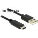 DELOCK kábel USB 2.0 Type-A male to USB 2.0 Type-C male, 2m 83327