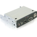 DELOCK 3.5" Multipanel eSATAp/USB 2.0/FireWire/HD-Audio