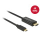 Delock Kábel USB Type-C csatlakozódugóval  HDMI csatlakozódugóval (DP váltakozó mód) 4K 60 Hz, 1 m 85290