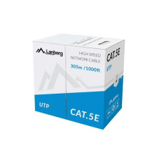 Lanberg UTP solid cable, CCA, cat. 5e, 305m, gray LCU5-10CC-0305-S