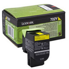 Lexmark CS310/410/510 Yellow (702Y) lézertoner, eredeti 1K / 70C20Y0