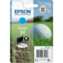 EPSON - NEW CONSUMER INK (SX) SINGLEPACK CYAN 34              C13T34624010