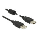 Delock USB 2.0-s kábel A-típusú csatlakozódugóval  USB 2.0-s, A-típusú csatlakozódugóval, 0,5 m, fe 84888