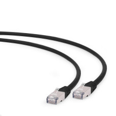 Gembird FTP LSZH kat.6A RJ45 patch kábel, 3m, black PP6A-LSZHCU-BK-3M