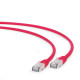 Gembird FTP LSZH kat.6A RJ45 patch kábel, 3m, red PP6A-LSZHCU-R-3M