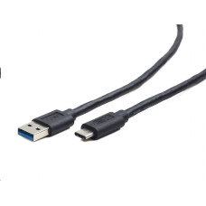 Gembird USB 3.0 AM to Type-C cable (AM/CM), 0.1m, black CCP-USB3-AMCM-0.1M