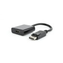 Gembird Displayport male to HDMI female adapter, 10cm, black, blister AB-DPM-HDMIF-002