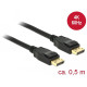 Delock Kábel Displayport 1.2 dugó  Displayport dugó 4K 60 Hz 0,5 m 85506