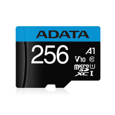 ADATA 256GB SD micro Premier (SDXC Class 10 UHS-I) (AUSDX256GUICL10A1-RA1) memória kártya adapterrel AUSDX256GUICL10A1-RA1