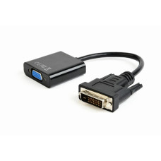 Gembird DVI-D to VGA adapter cable, black, blister AB-DVID-VGAF-01