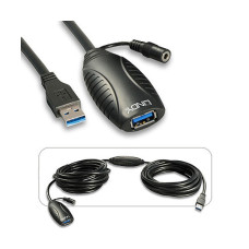 LINDY Kábel USB 3.0 aktív hosszabbító 10m