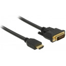 Delock HDMI to DVI 24+1 cable bidirectional 1 m 85652