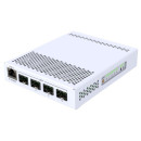 Mikrotik Cloud Router Switch 305-1G-4S+IN, asztali kivtel, 4x SFP+ CRS305-1G-4S+IN