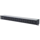 Intellinet Elosztósáv Rack 19'' 1U 110V-250V/16A 8xC19/1xC20 kábel 2m 163613