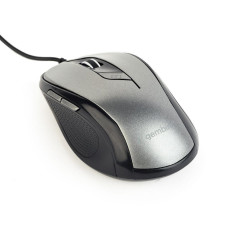 Gembird optical mouse MUS-6B-01-BG, 1600 DPI, USB, Black/spacegrey MUS-6B-01-BG