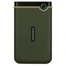 Transcend Slim StoreJet 2.5'' 25M3, 2 TB, Portable HDD, Military green TS2TSJ25M3G