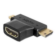 DELOCK Adapter HDMI-A female  HDMI-C + HDMI-D male