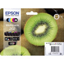 Epson Tinta kombicsomag T02E74, 202 Eredeti Fekete, Fénykép fekete, Cián, Bíbor, Sárga C13T02E74010