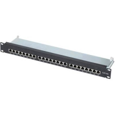 24 port 24 portos patchpanel CAT 6A 48,26 cm (19), renkforce