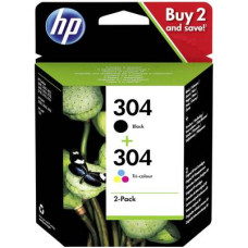 HP Tinta kombicsomag 304 Combo Pack Eredeti Fekete, Cián, Bíbor, Sárga 3JB05AE