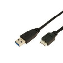 LogiLink CU0026 USB 3.0 A típus - B típus Micro kábel 1m