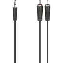 Hama 3,5mm Jack-2 RCA Audio Cable 5m Black 205112