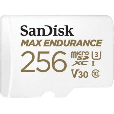 256GB microSDXC memória kártya Sandisk Max Endurance CL10 U3 V30 + adapter (186475 / SDSQQVR-256G-GN6IA)