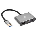 USB 3.0 A-HDMI + VGA Gembird A-USB3-HDMIVGA-01 A-USB3-HDMIVGA-01