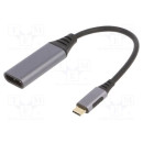 USB 3.0 C-DisplayPort kábel 15cm Gembird A-USB3C-DPF-01 A-USB3C-DPF-01