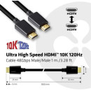 KAB Club3D HDMI 2.1 MALE TO HDMI 2.1 MALE ULTRA HIGH SPEED 4K 120Hz  1,5m/ 4,928ft CAC-1370