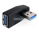 DeLOCK USB 3.0 apa-anya vízszintesen 90°-ban forgatott adapter 65341