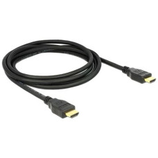 DELOCK kábel HDMI male/male összekötő 8K 60Hz 48 Gbps Certified, 2m, szürke 83996