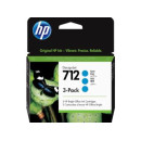 HP 712 3-Pack 29-ml Cyan DesignJet Ink Cartridge 3ED77A